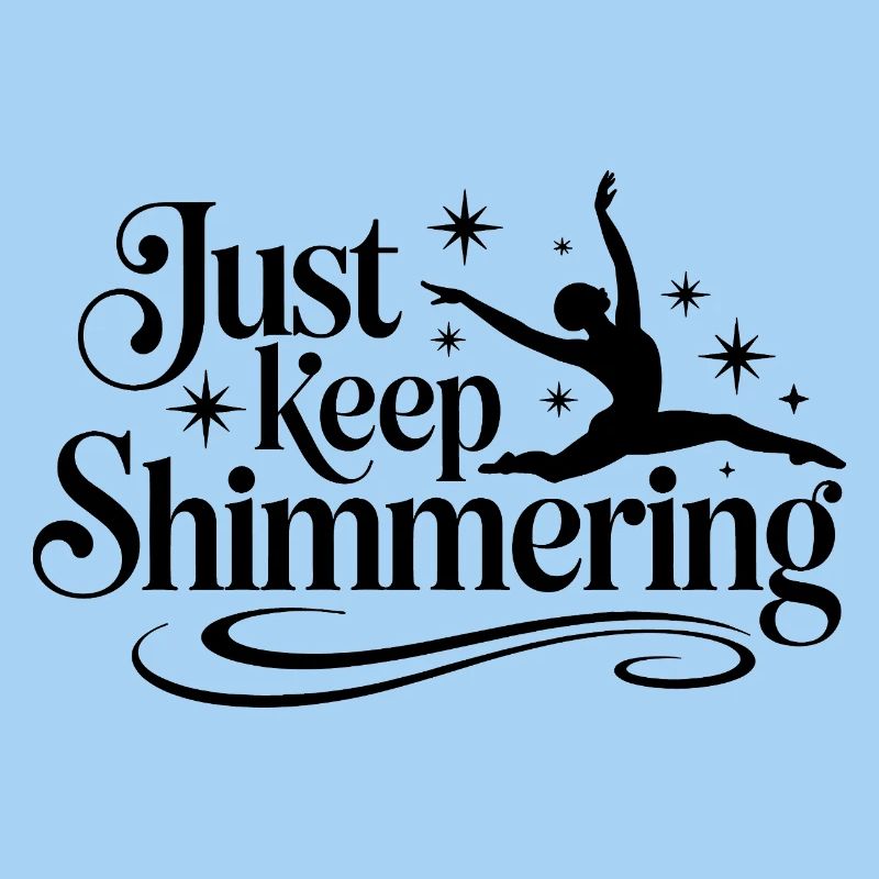 Schimmern Sie einfach weiter Synchronschwimmer