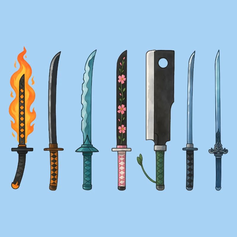 Anime Schwerter Sammlung Design