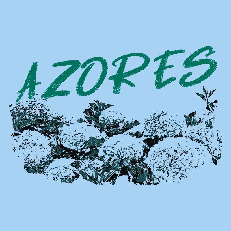 Azores Botanical Hydrangeas Turquoise