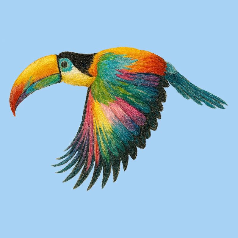 Regenbogen Papagei Muster