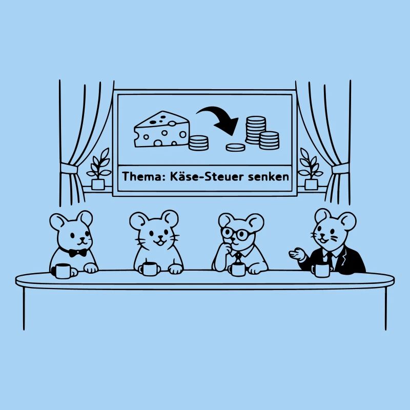 Maus Mäuse Käse Steuer senken