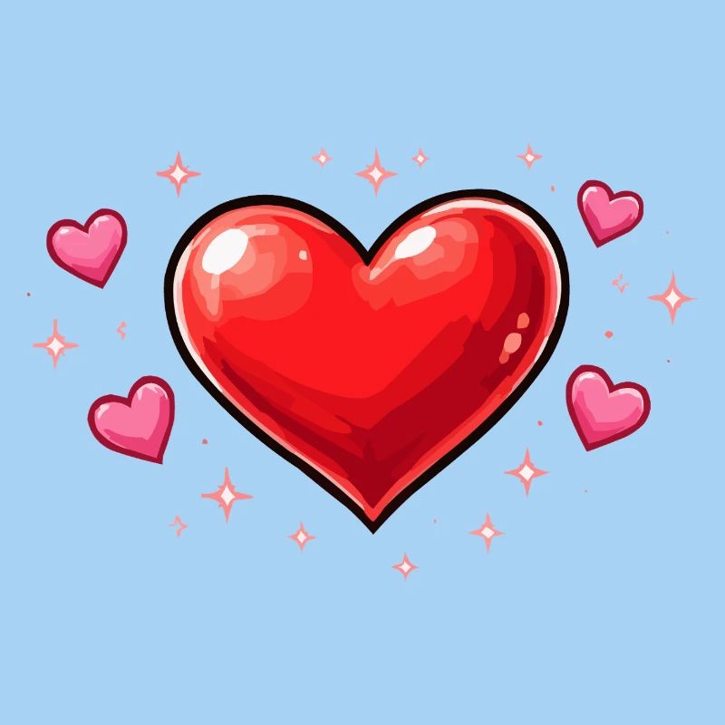 Glitzer Herzliebe Muster