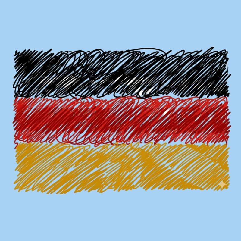 German Flag Scribble