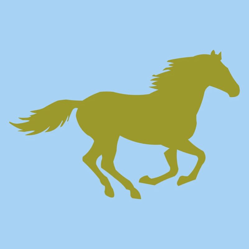 silhouette de cheval