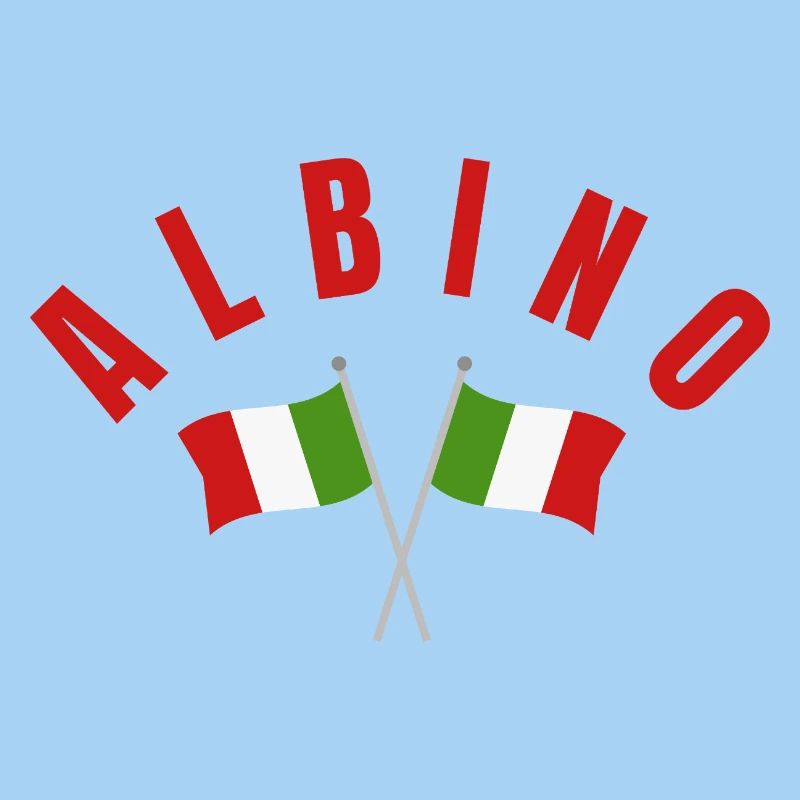 Drapeaux italiens albinos