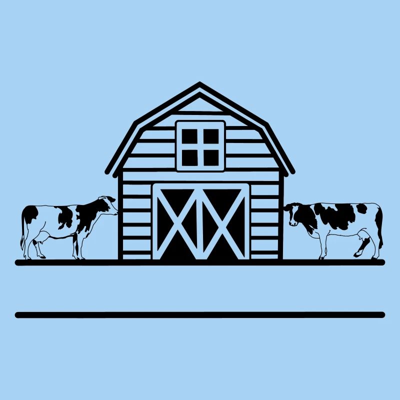 Farm cows monogram