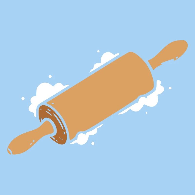 Rolling pin simple icon