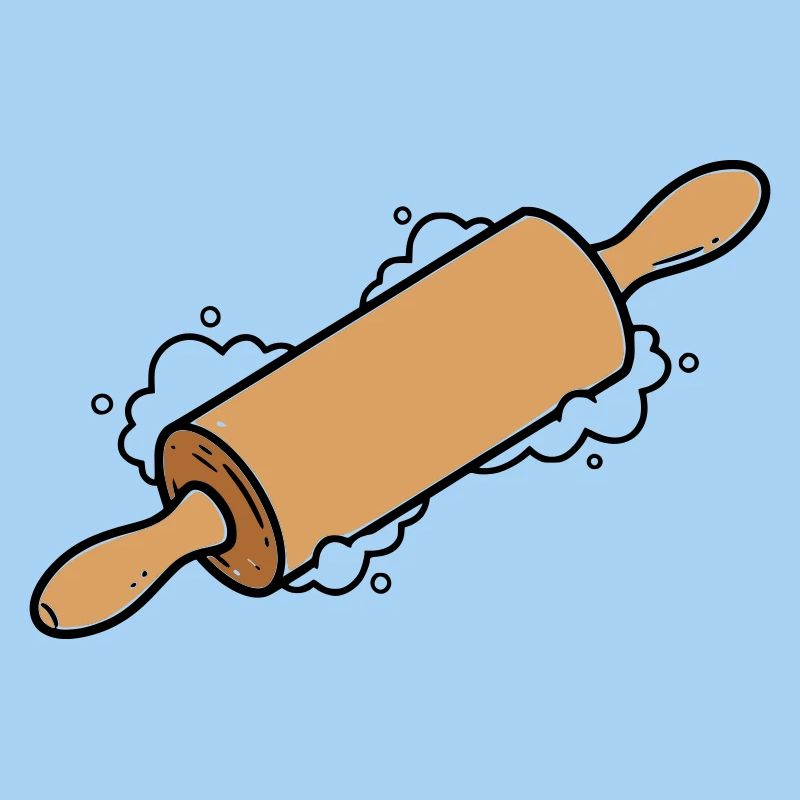 Rolling Pin Rolling Dough Roll Baking