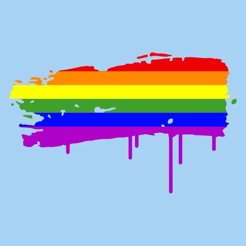 Regenbogenfahne Graffiti