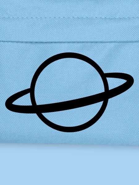 Planet with Ring Icon Outline
