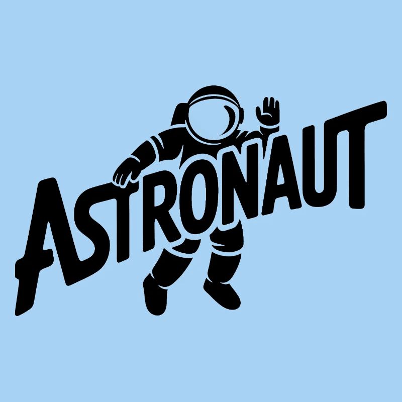 Astronaut - Cool Astonomy Logo