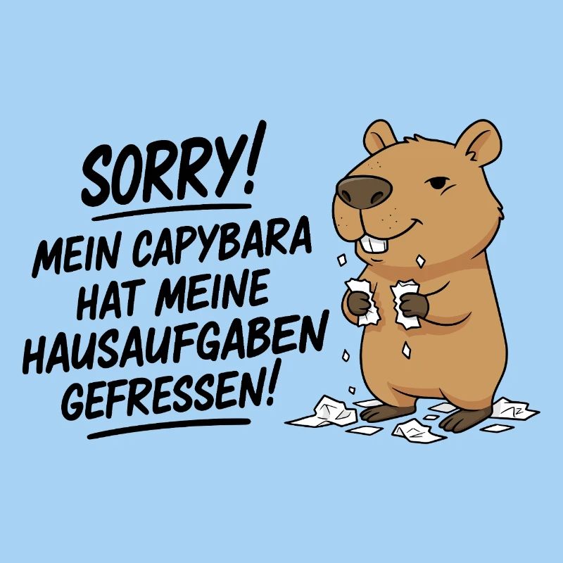 Pardon! Capybara a mangé mes devoirs