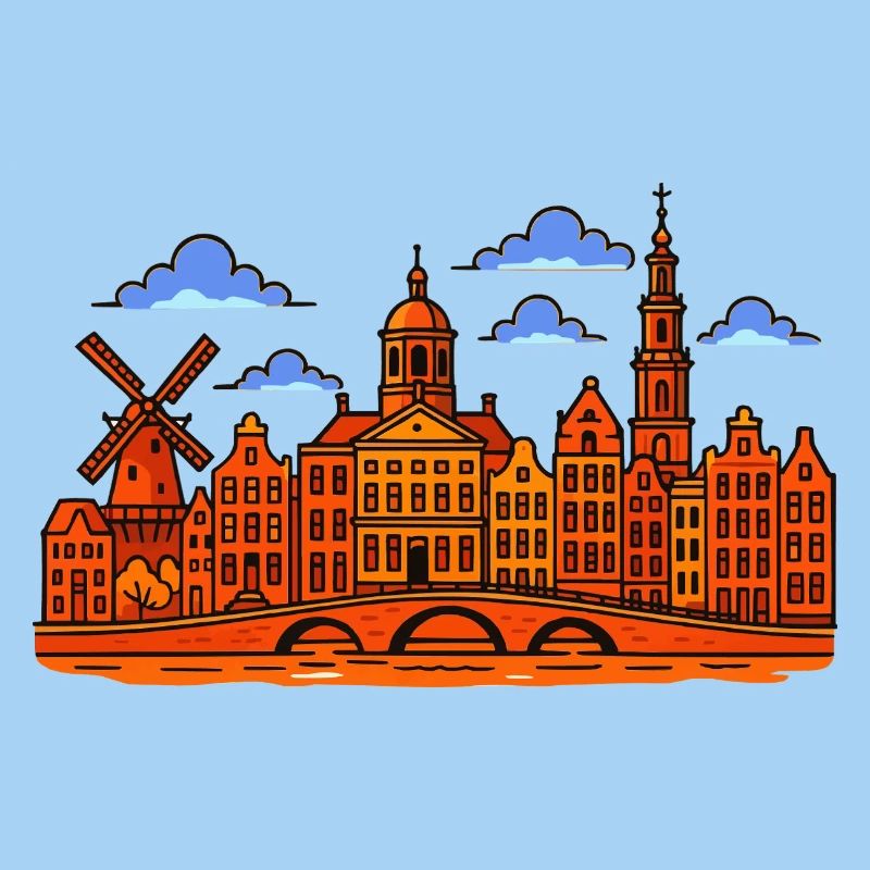 Amsterdam Skyline