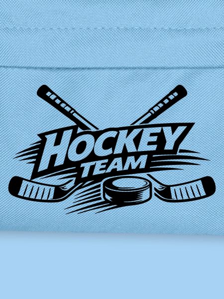 Hockey Team Schläger Puck Schwarz