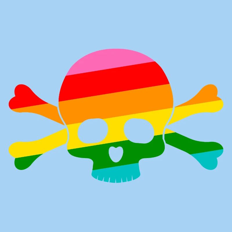 Regenbogen Totenkopf