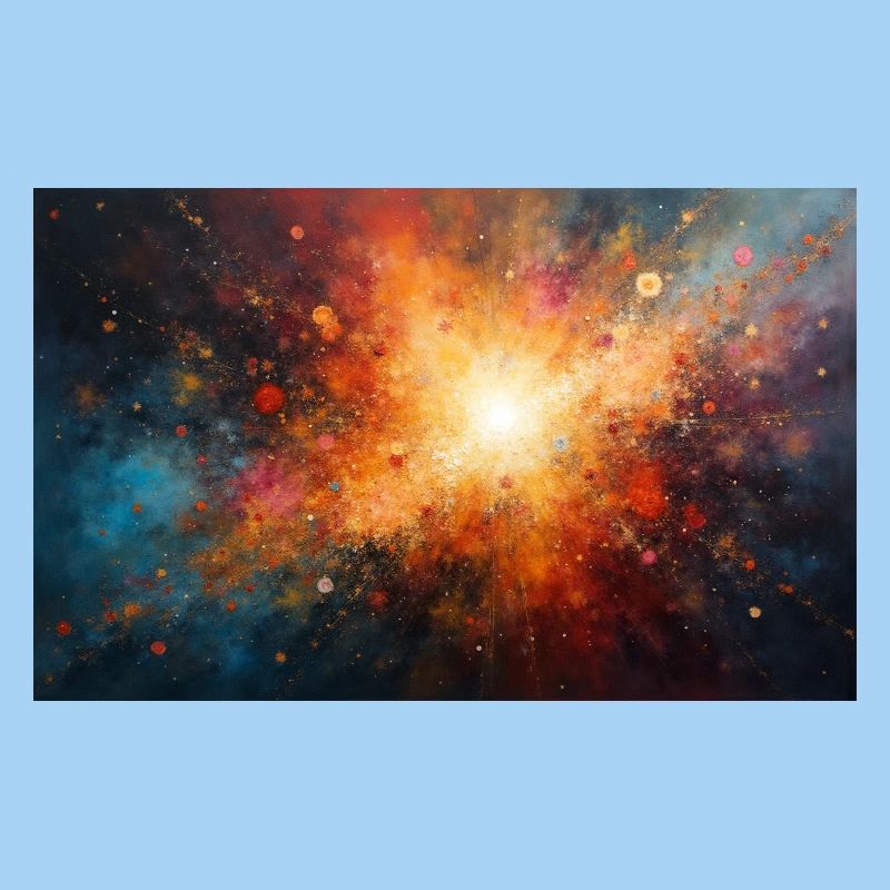 Kosmische Burst-Nebel-Explosion