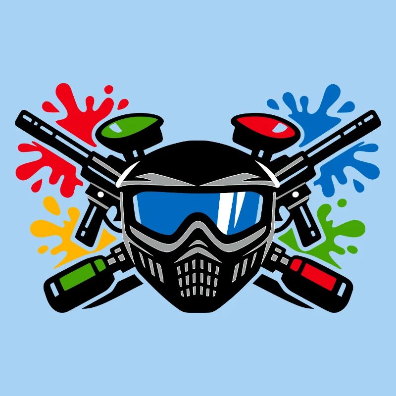 Graffiti helmet with paint splash