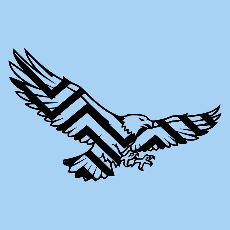 Logo polygonal géométrique Eagle