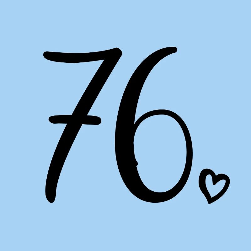 Mignon numéro 76, 76 ans, cadeau de 76e anniversaire