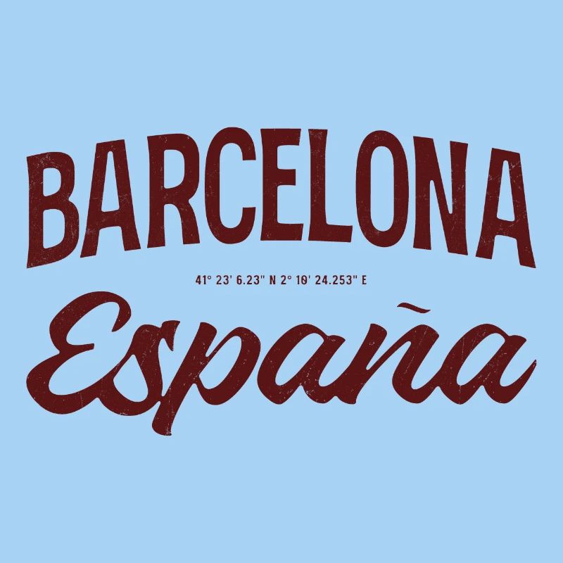 Barcelona Spanien Script Logo
