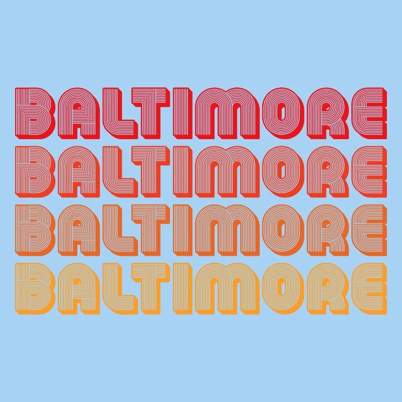 Baltimore Neon Gradient Repeats