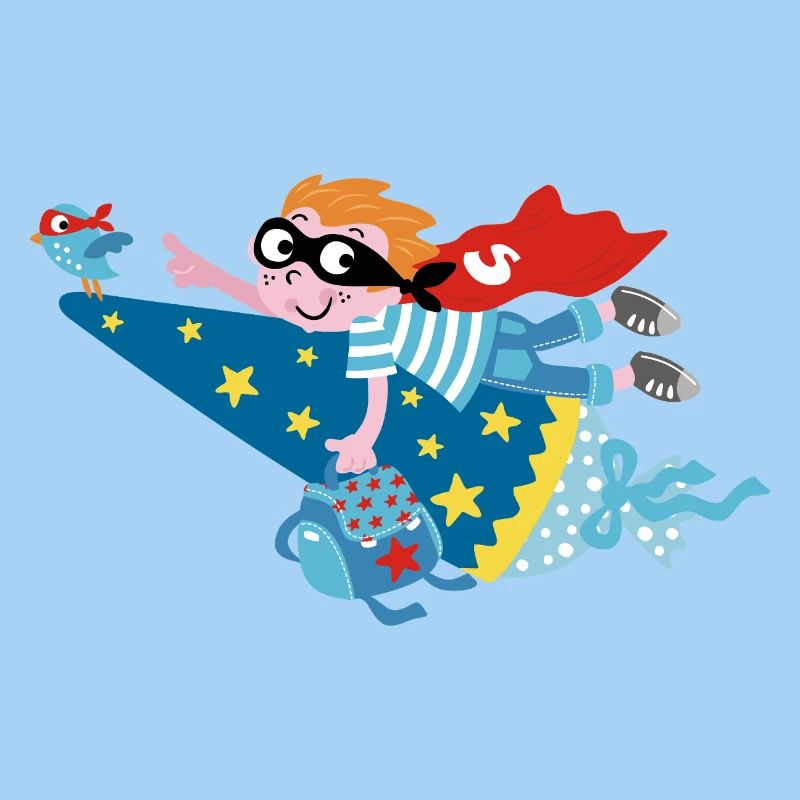 Superheld 2025! Hurra ich bin ein Schulkind!