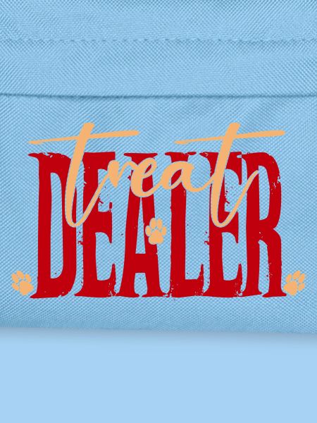 Leckerli-Händler Pfotenabdruck Typografie