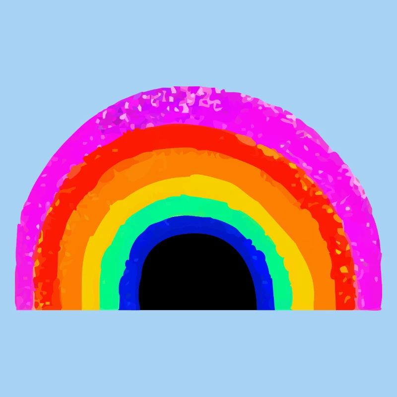 Lebendiger Regenbogenbogen