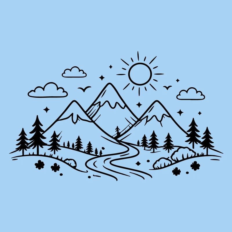 Mountains Landscape Nature