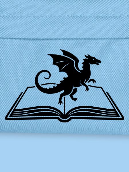 Drache auf Buch Fantasy