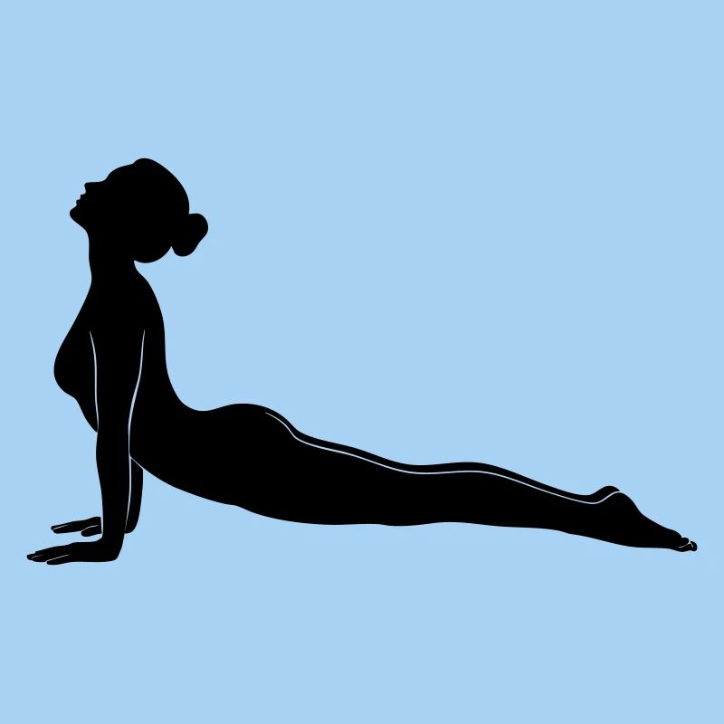Cobra Yoga Pose Silhouette