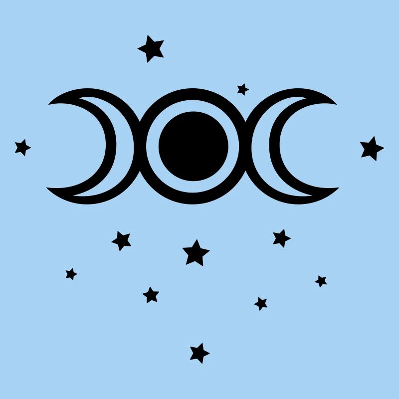 Triple moon and stars