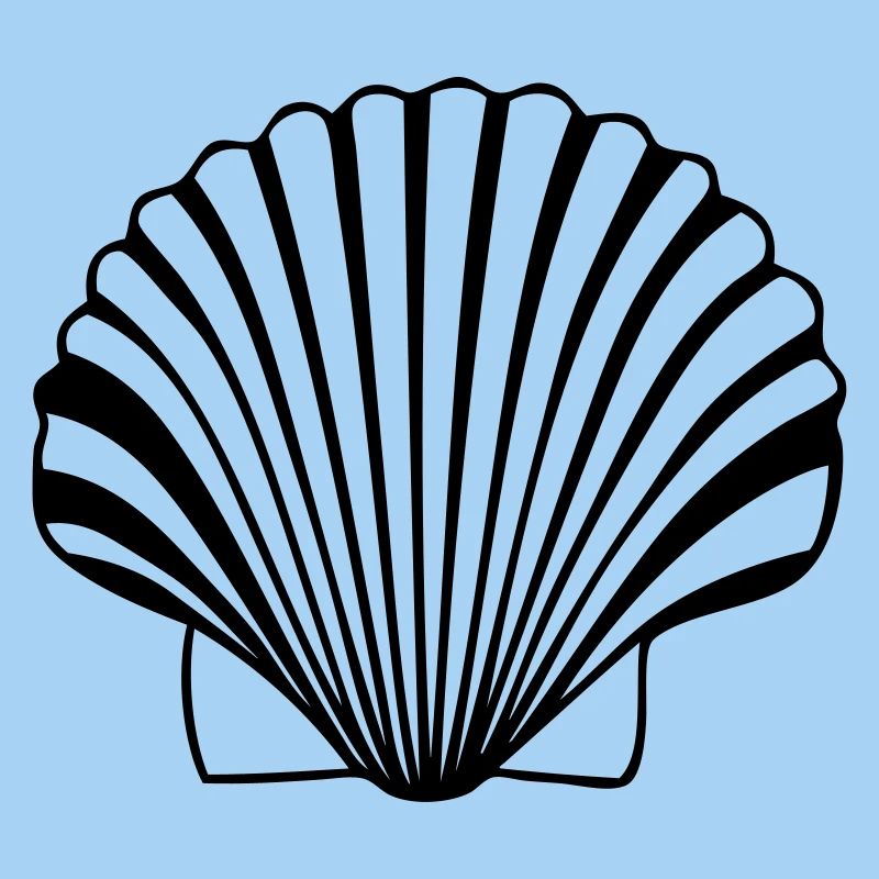 great scallop shell shell of the Compostela paths