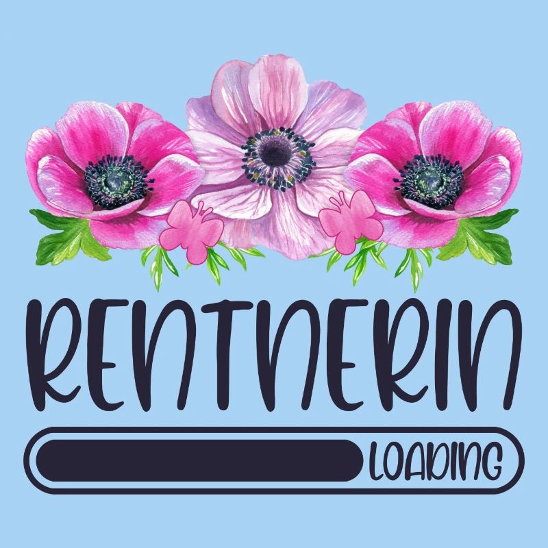 Rentnerin Loading Blumen