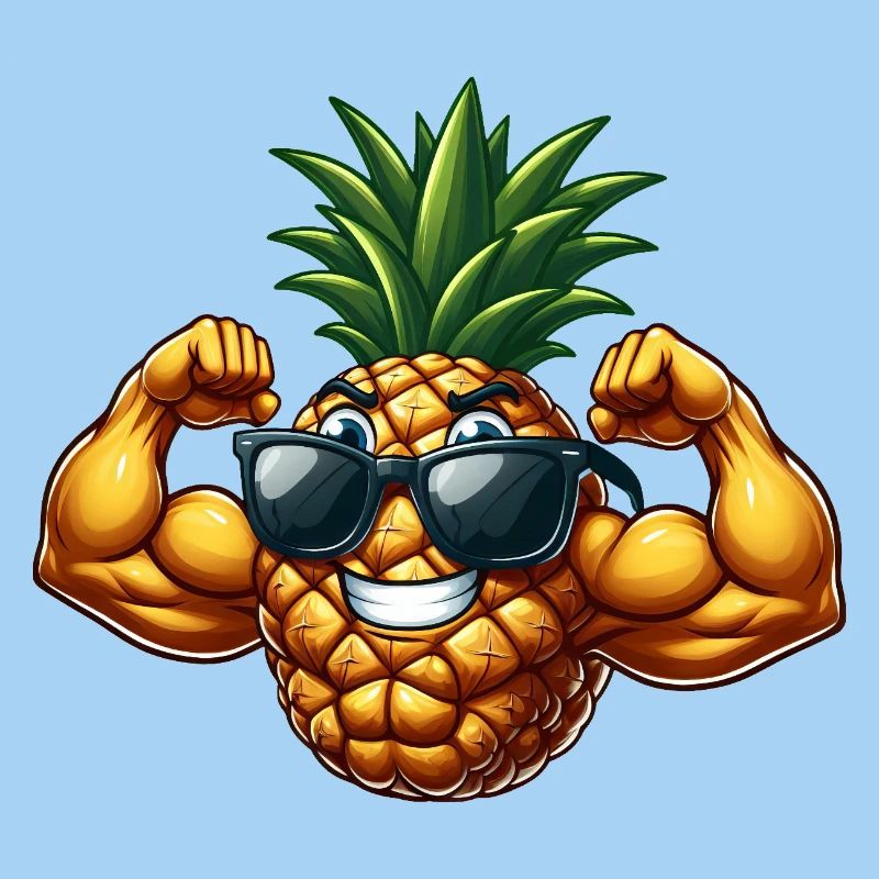 Coole Sommer Frucht Ananas