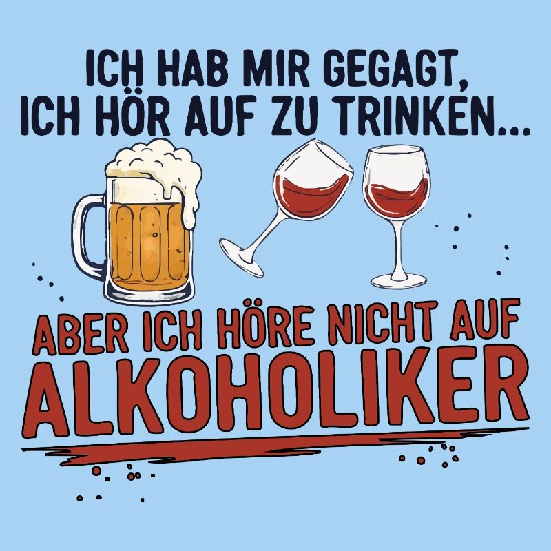 Witziger Trinkspruch mit Bier & Wein