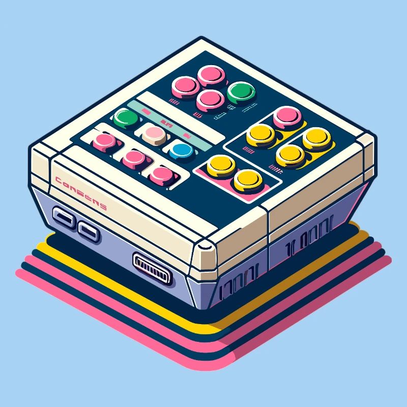 Pixel Art de console de jeux rétro