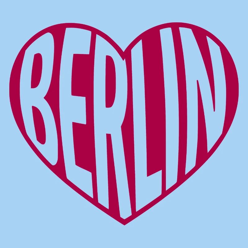 Berlin Herz Typografie