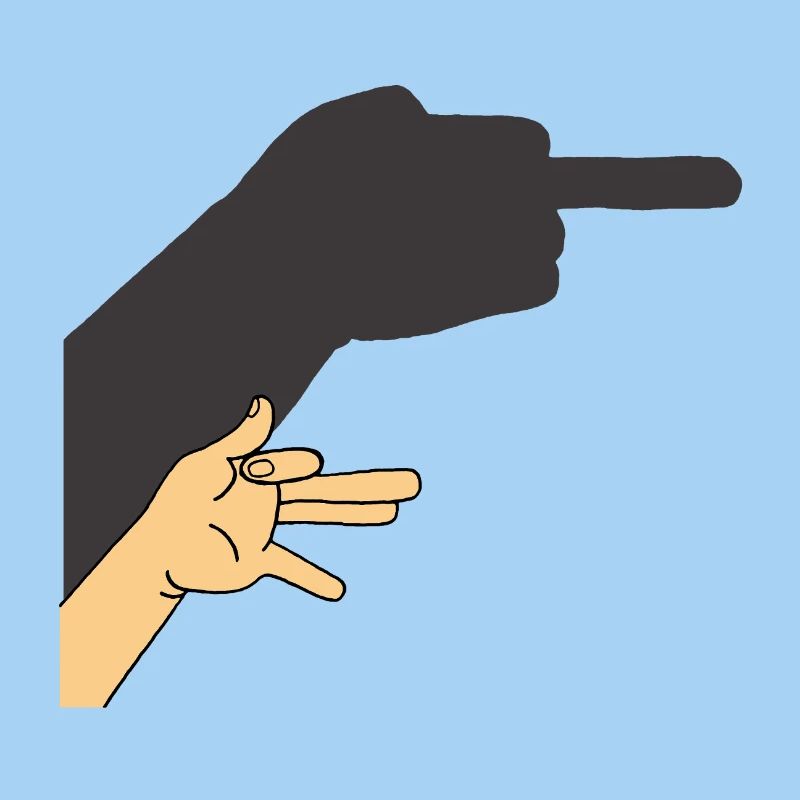 Schatten eines Hundes oder nicht