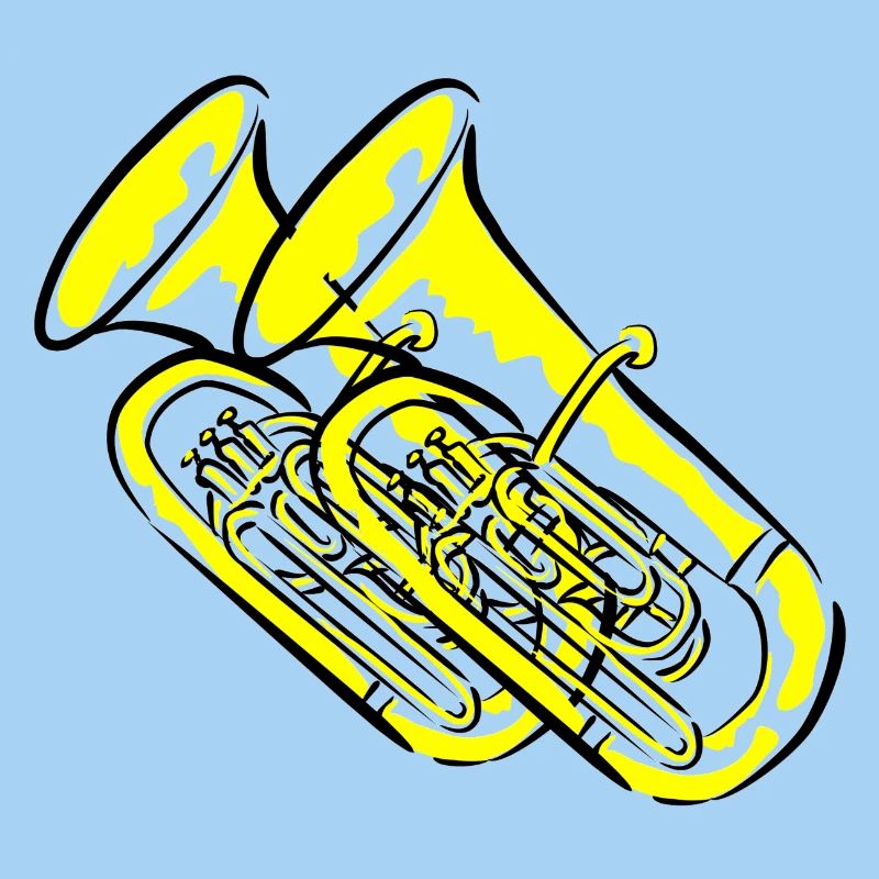 Tuba Blasmusiker