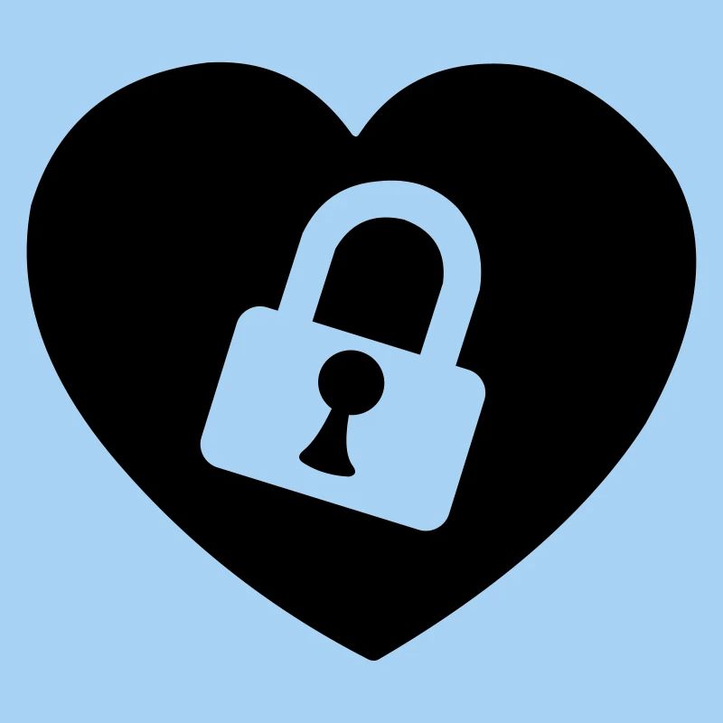 Herz oder Herz mit Schloss aufgeschnitten mein Herz