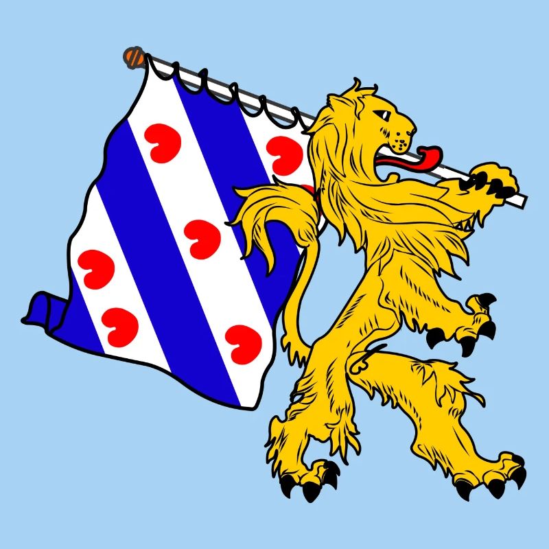 Löwe mit Friesevlag