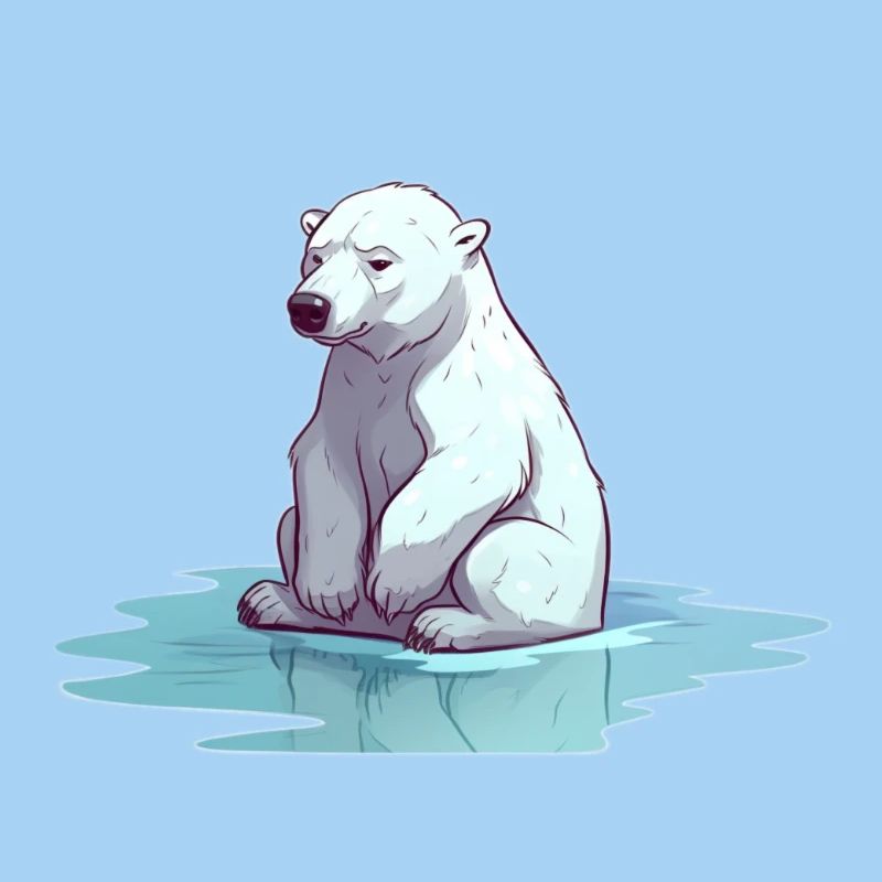 Eisbär ohne Eis Klimawandel