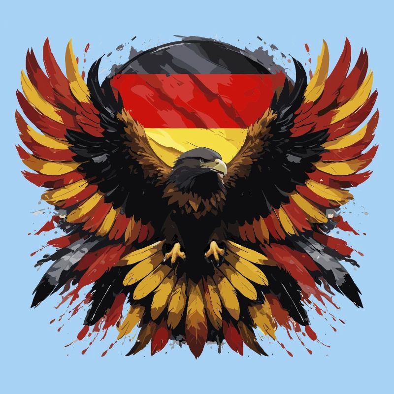 German eagle black-red-yellow