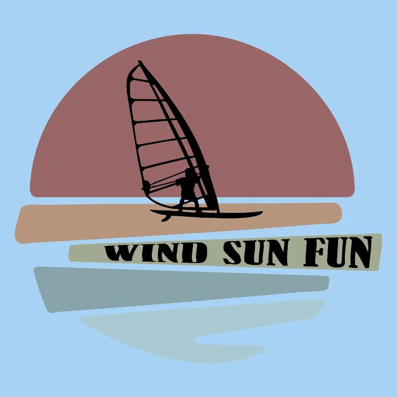 Windsurf coucher de soleil Fun Design
