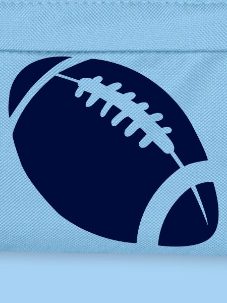 Dunkles Football Stitch-Design