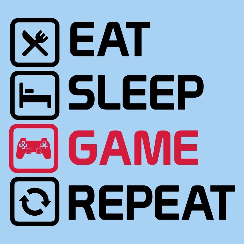 manger le jeu de sommeil répéter