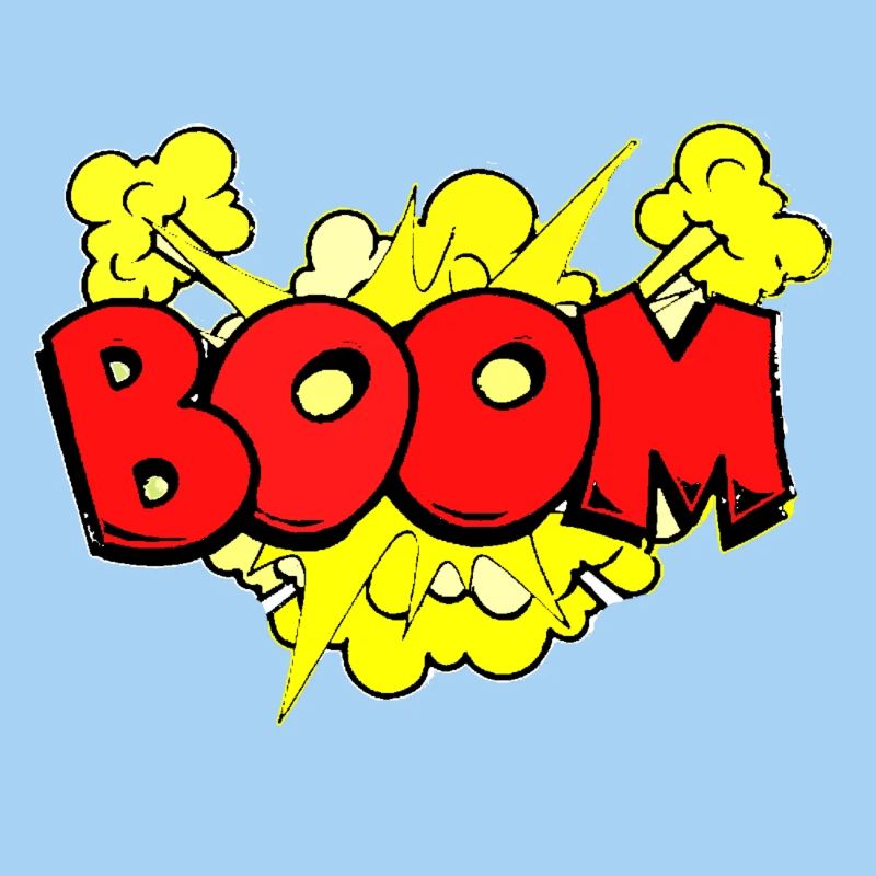 Dynamic Bomb Explosion Illustration