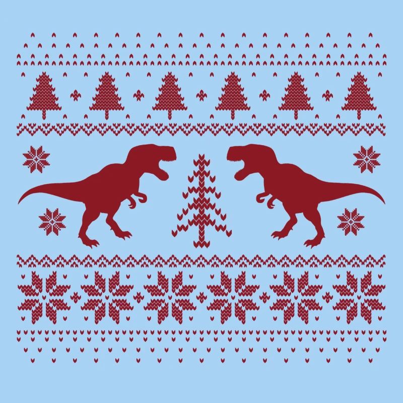 Dinosaurier-Weihnachtspullover