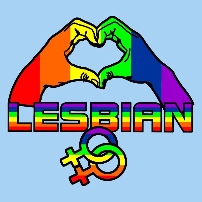 Regenbogen lesbies stolzes Logo 4